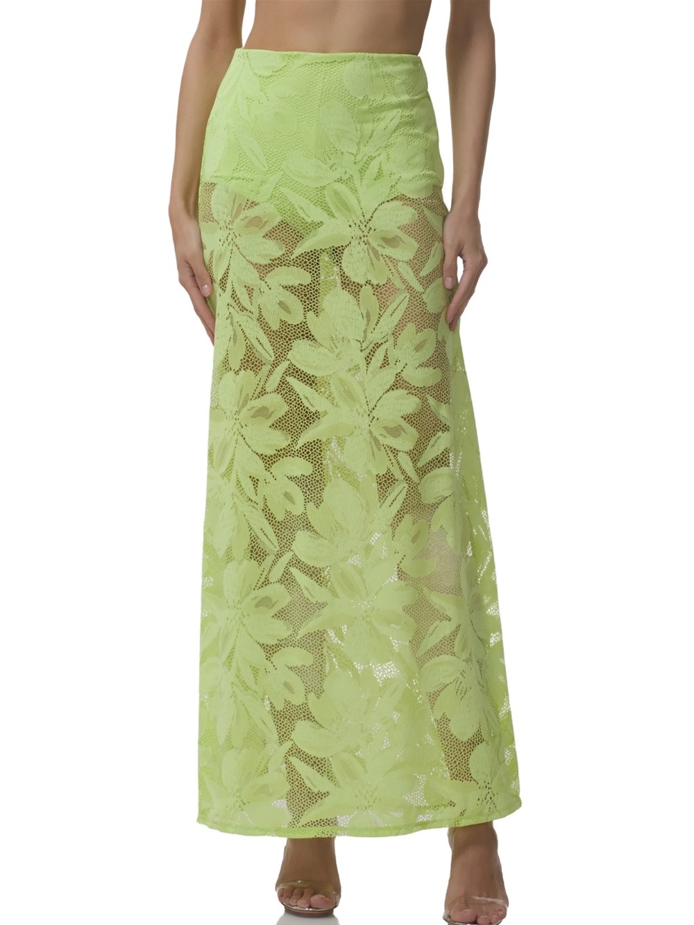 AFRM Neon Maxi Skirt
